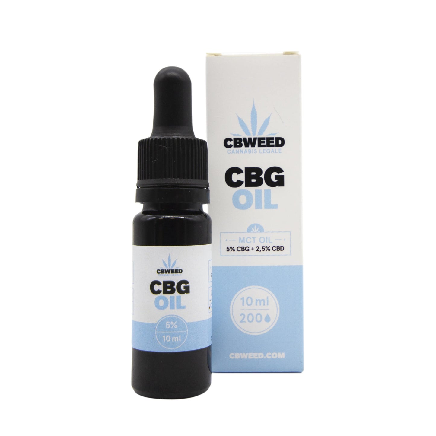 OLIO AL CBG 5% CON OLIO AL CBD 2,5% E OLIO MCT